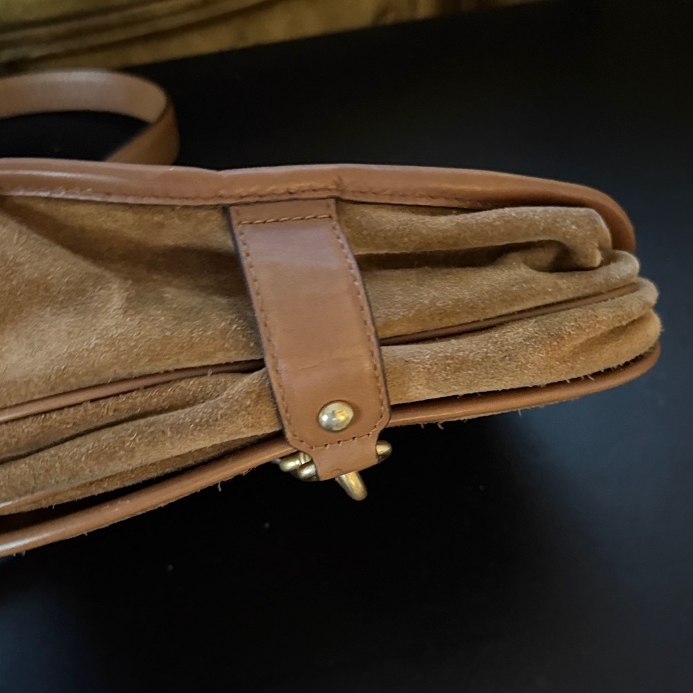Michael Kors Tan Suede Crossbody Bag - Picture 7 of 12